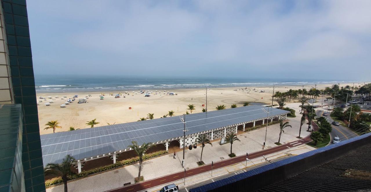 Apartamento Apartamento Kit Praia Grande Na Guilhermina Frente Mar Exterior foto