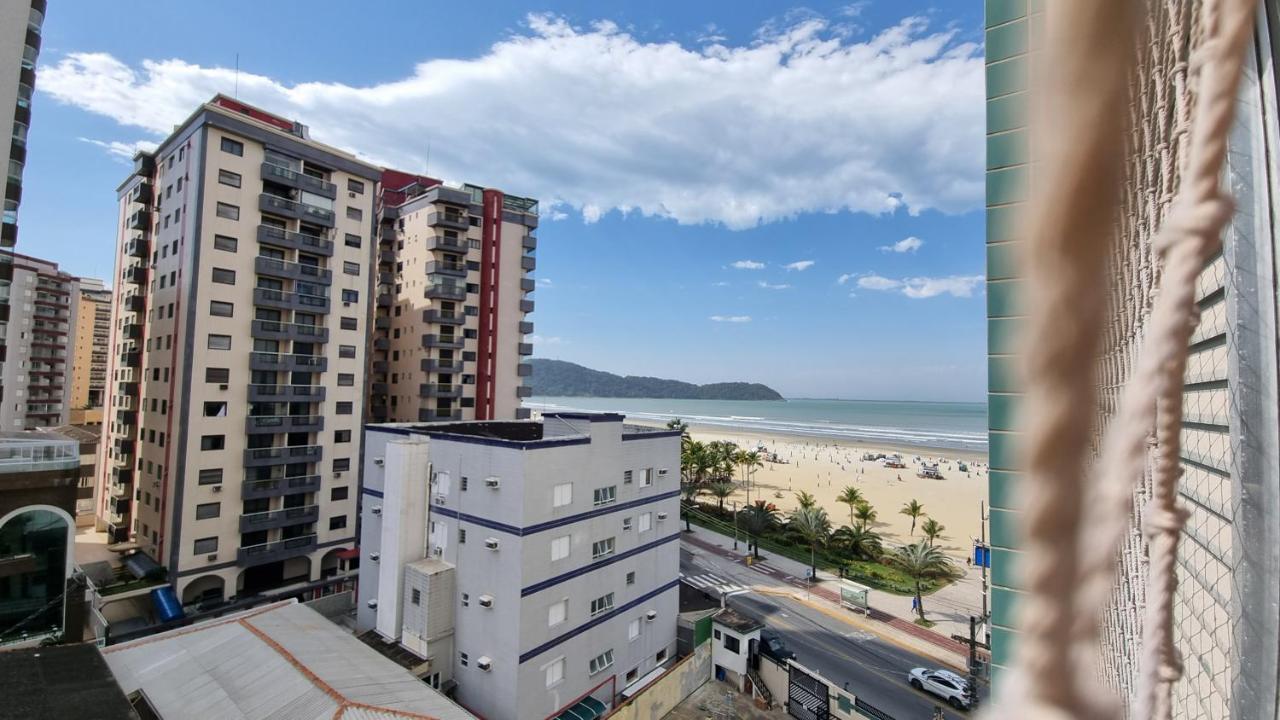 Apartamento Apartamento Kit Praia Grande Na Guilhermina Frente Mar Exterior foto