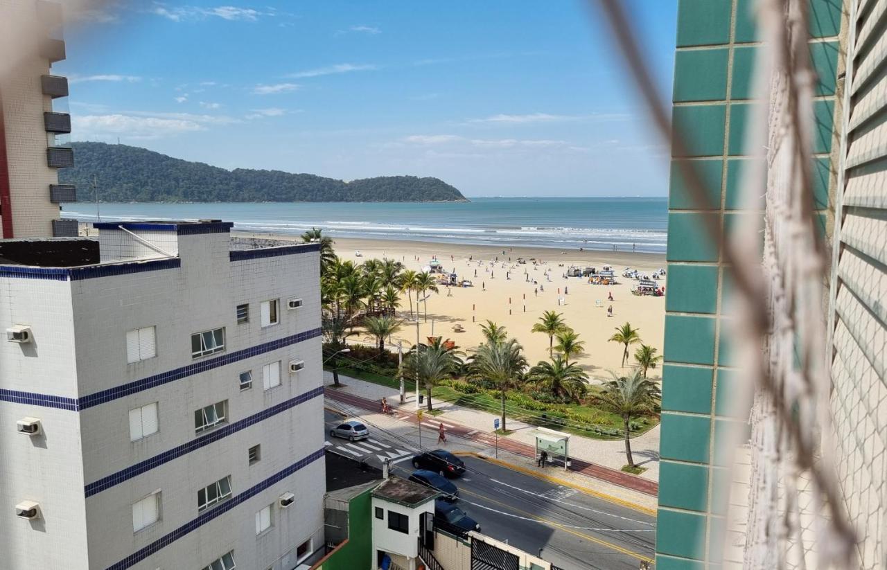 Apartamento Apartamento Kit Praia Grande Na Guilhermina Frente Mar Exterior foto