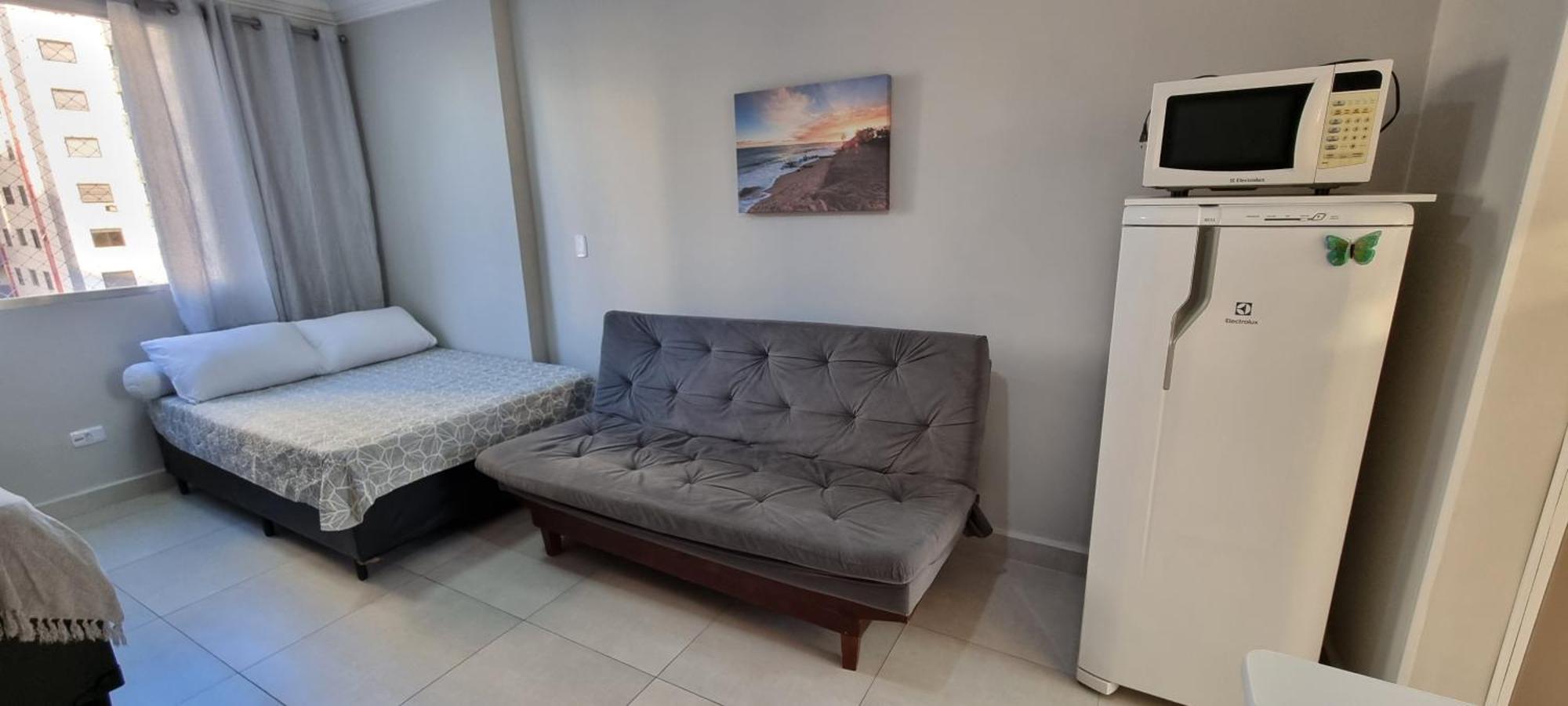 Apartamento Apartamento Kit Praia Grande Na Guilhermina Frente Mar Exterior foto